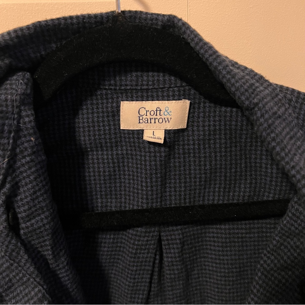 Blue and Black Men’s Flannel L
